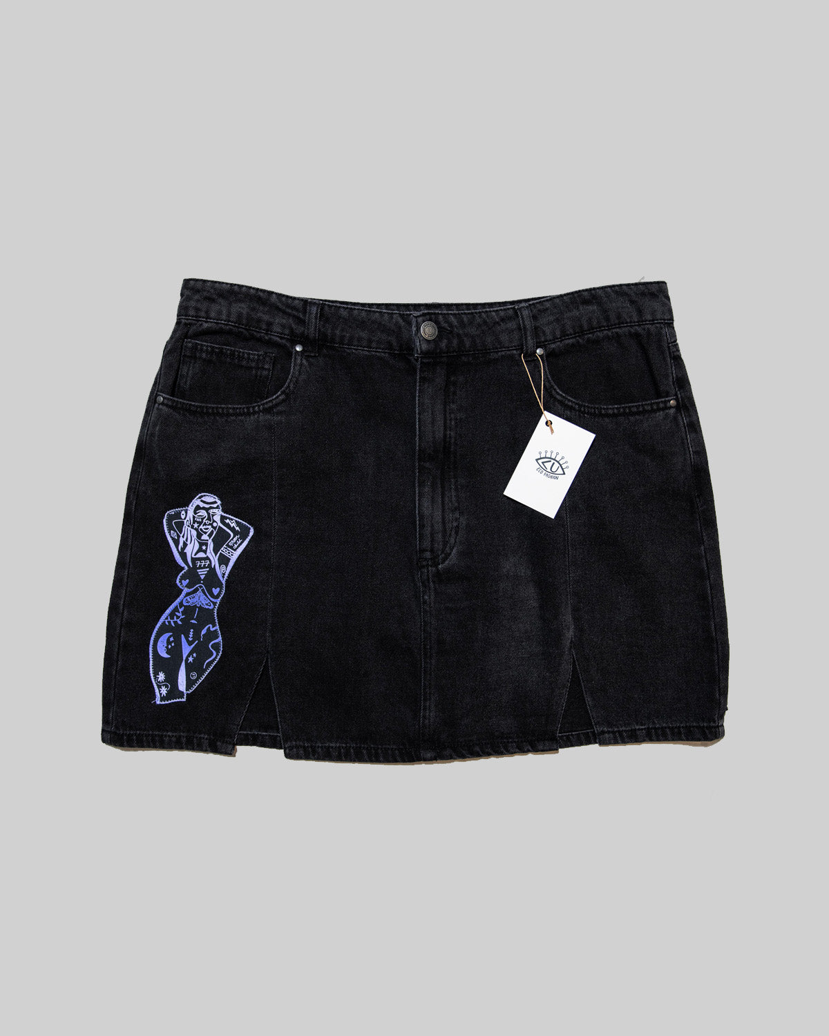 Tattoo Jean Skirt (XL)