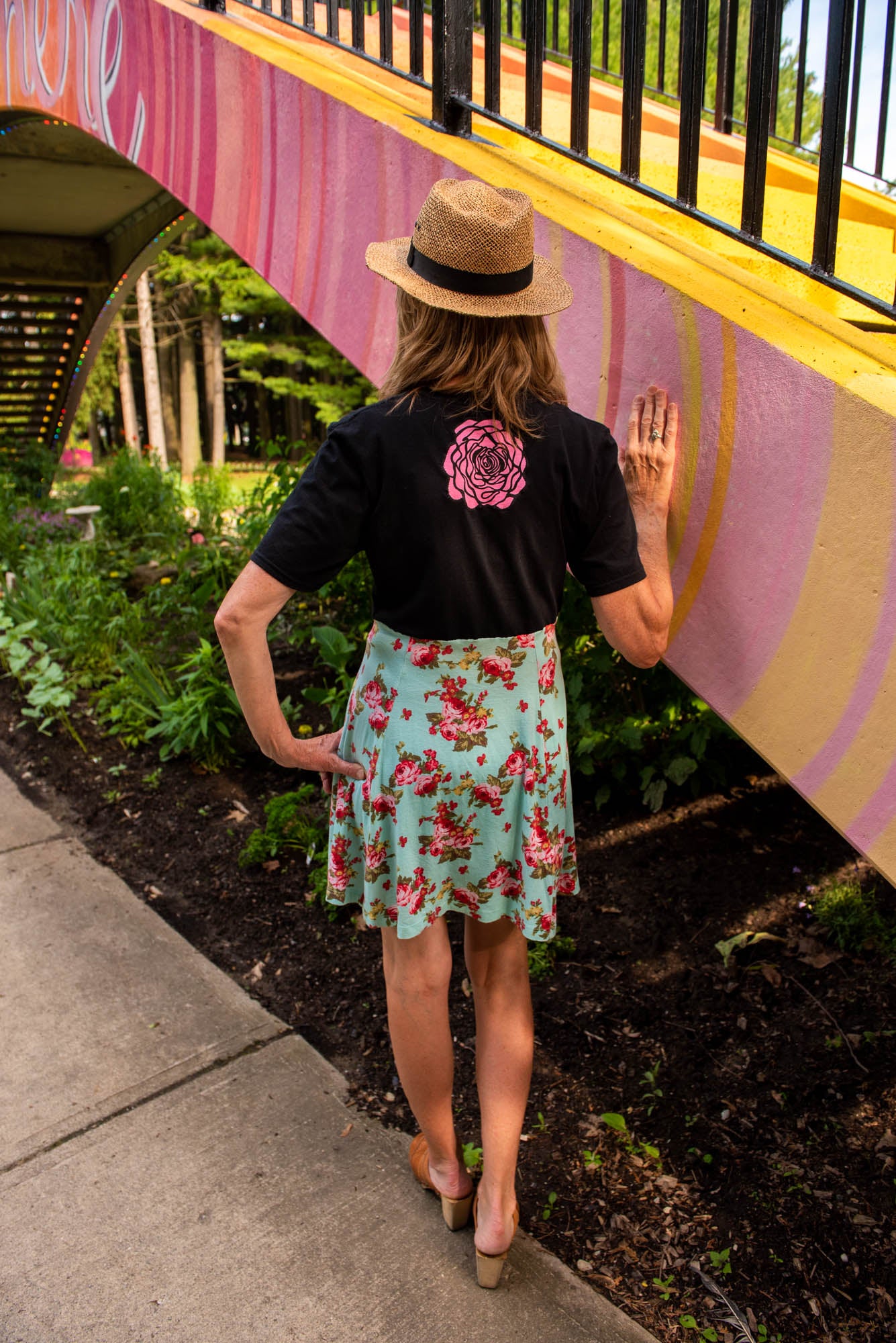 Floral T-Shirt Dress (S)